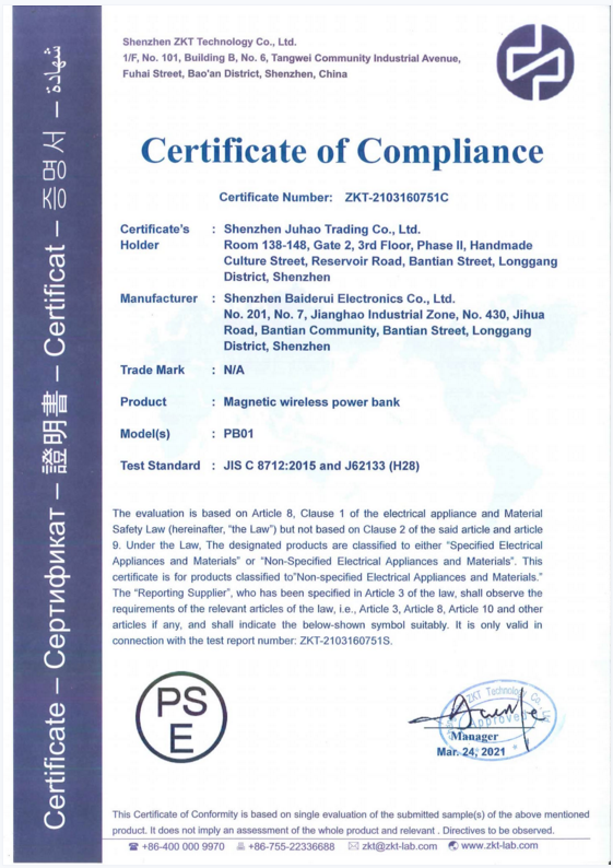 PSE certificates