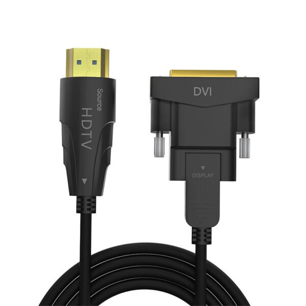 ​​Custom Active Optical HDMI to DVI Cable 10ft (3m) - 4K@60Hz Fiber Optic, Detachable AOC for Pro AV, Projectors, Commercial Displays​​ - Image 2