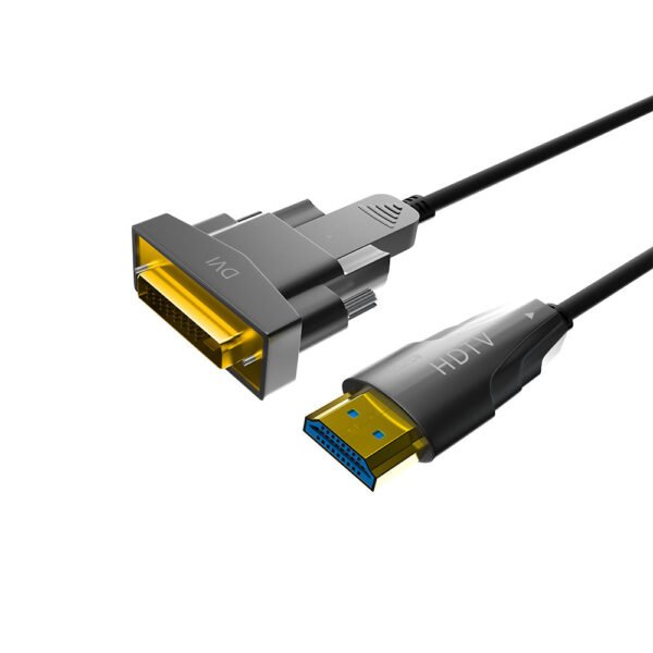 ​​Custom Active Optical HDMI to DVI Cable 10ft (3m) - 4K@60Hz Fiber Optic, Detachable AOC for Pro AV, Projectors, Commercial Displays​​ - Image 4