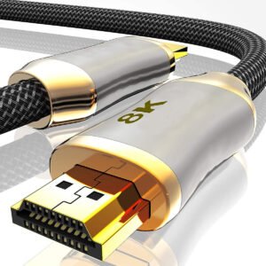 ​​Industrial HDMI 2.1 Cable 48Gbps 8K@60Hz 4K@120Hz | Triple-Shielded OFC | Gold-Plated Locking Connectors | Custom Lengths & Shielding​​