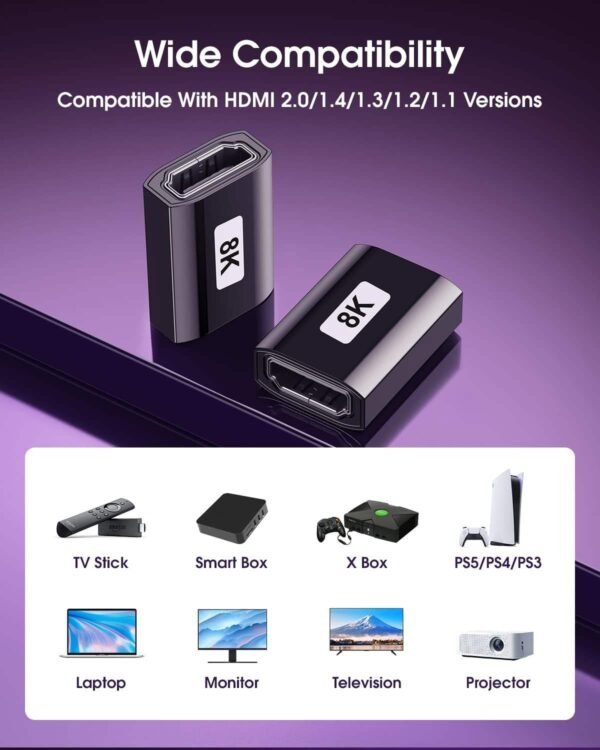 ​​Industrial HDMI 2.1 Extender | Female-Female 8K@60Hz 4K@120Hz | Custom Lengths & Connectors for Pro AV Systems​​ - Image 5