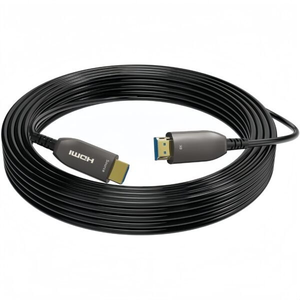 ​​Professional HDMI 2.1 Fiber Cable 48Gbps - 8K@60Hz HDR10+, <1ms Latency (3m) for Esports Monitors & AV Rigs​​ - Image 2