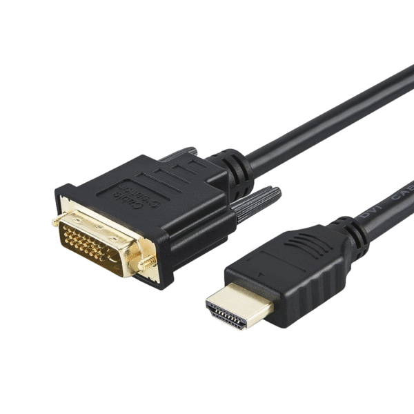 ​​Professional HDMI to DVI-D Dual Link Cable - Bi-Directional 1080P@60Hz, 24+1 Pin Gold Plated for Broadcast Monitors & Medical Imaging Systems​​