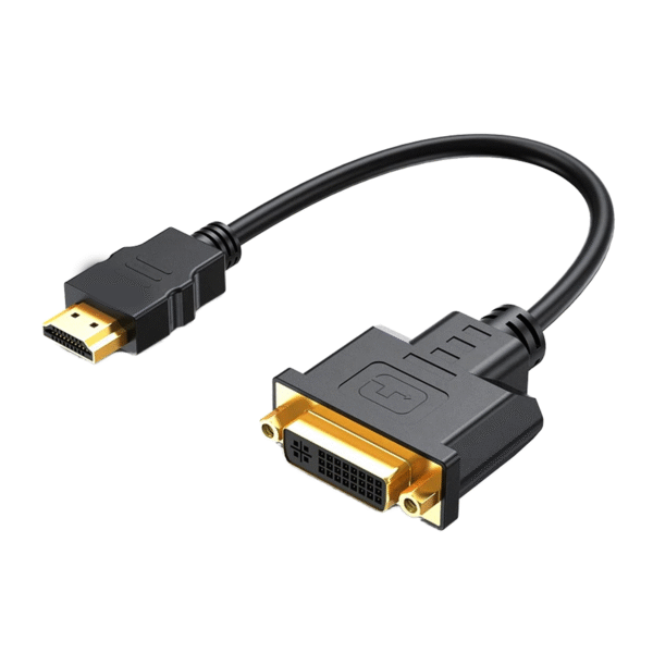 ​​Industrial HDMI to DVI-D/I Bidirectional Cable - 24+5 Pin Gold Plated, 1080P@60Hz Frame-Accurate for Broadcast Monitors & Medical Imaging Systems​​