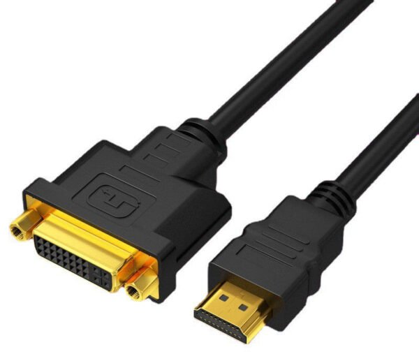 ​​Industrial HDMI to DVI-D/I Bidirectional Cable - 24+5 Pin Gold Plated, 1080P@60Hz Frame-Accurate for Broadcast Monitors & Medical Imaging Systems​​ - Image 4