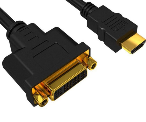 ​​Industrial HDMI to DVI-D/I Bidirectional Cable - 24+5 Pin Gold Plated, 1080P@60Hz Frame-Accurate for Broadcast Monitors & Medical Imaging Systems​​ - Image 6