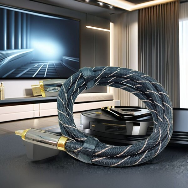 4K 60Hz HDMI2.0 Video Connectivity Cable Nylon Braided 8K 120Hz HDMI Cable 2.0/2.1 Fiber Optic Cable Male to Male - Image 4