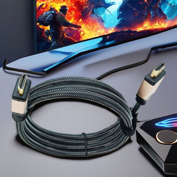 Certified HDMI 2.1 Cable 48Gbps 8K@60Hz/4K@120Hz | Industrial Grade with Gold Plated Connectors | Ethernet, HDR, CL2 Rated for Commercial AV Systems - Image 4