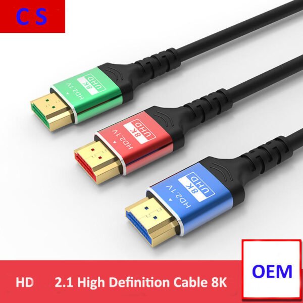 ​​Industrial HDMI 2.1 Certified Cable 48Gbps 8K@60Hz | HDR10+/eARC Support | Custom Lengths & Shielding for ProAV​​ - Image 2