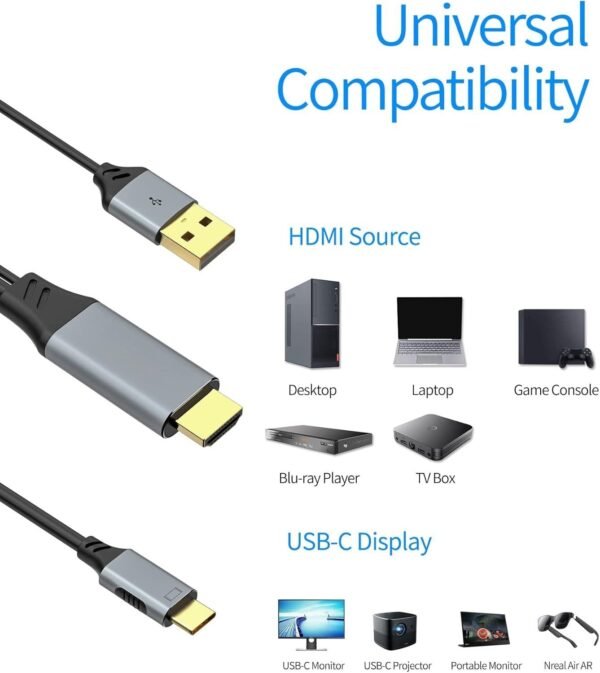 ​​Industrial HDMI to USB-C Video Capture Cable | 4K@60Hz OEM Solution | Custom Lengths 0.5-20M & Connectors​​ - Image 3