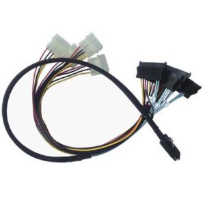 6G Mini SAS (SFF-8087) to 4 SAS(SFF-8482) 7+7+15Pin Cable — product view