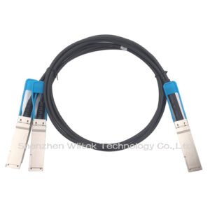 100G QSFP28 4 x 25G NRZ to 2 x 50G QSFP28 2 x 25G NRZ Passive Direct Attach Copper Breakout Cable — product view