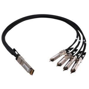 Generic 400G QSFP-DD 8 x 50G PAM4 to 4 x 100G QSFP56 2 x 50G PAM4 Passive Direct Attach Copper Breakout Cable — product view