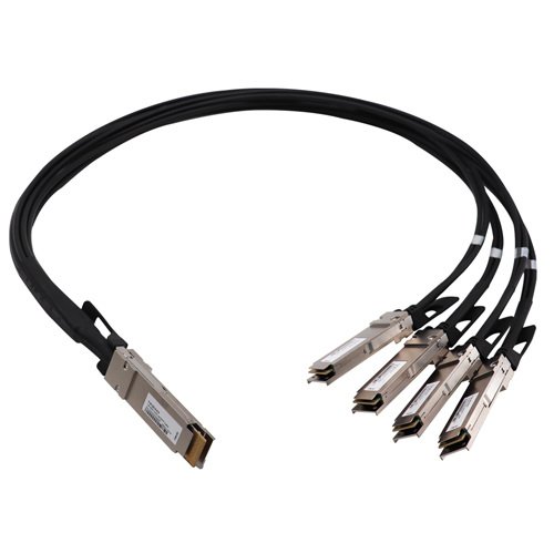 Generic 400G QSFP-DD 8 x 50G PAM4 to 4 x 100G QSFP56 2 x 50G PAM4 Passive Direct Attach Copper Breakout Cable — product view