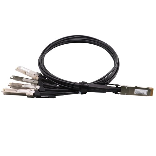 Generic 400G QSFP-DD 8 x 50G PAM4 to 4 x 100G QSFP56 2 x 50G PAM4 Passive Direct Attach Copper Breakout Cable — product view 2