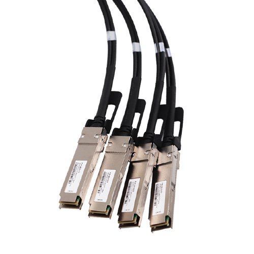 Generic 400G QSFP-DD 8 x 50G PAM4 to 4 x 100G QSFP56 2 x 50G PAM4 Passive Direct Attach Copper Breakout Cable — product view 4