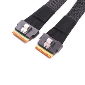 SlimSAS SFF-8654 8i to Slim SAS SFF-8654 8i Cable (STR, R/A, LSE, RSE) — product view