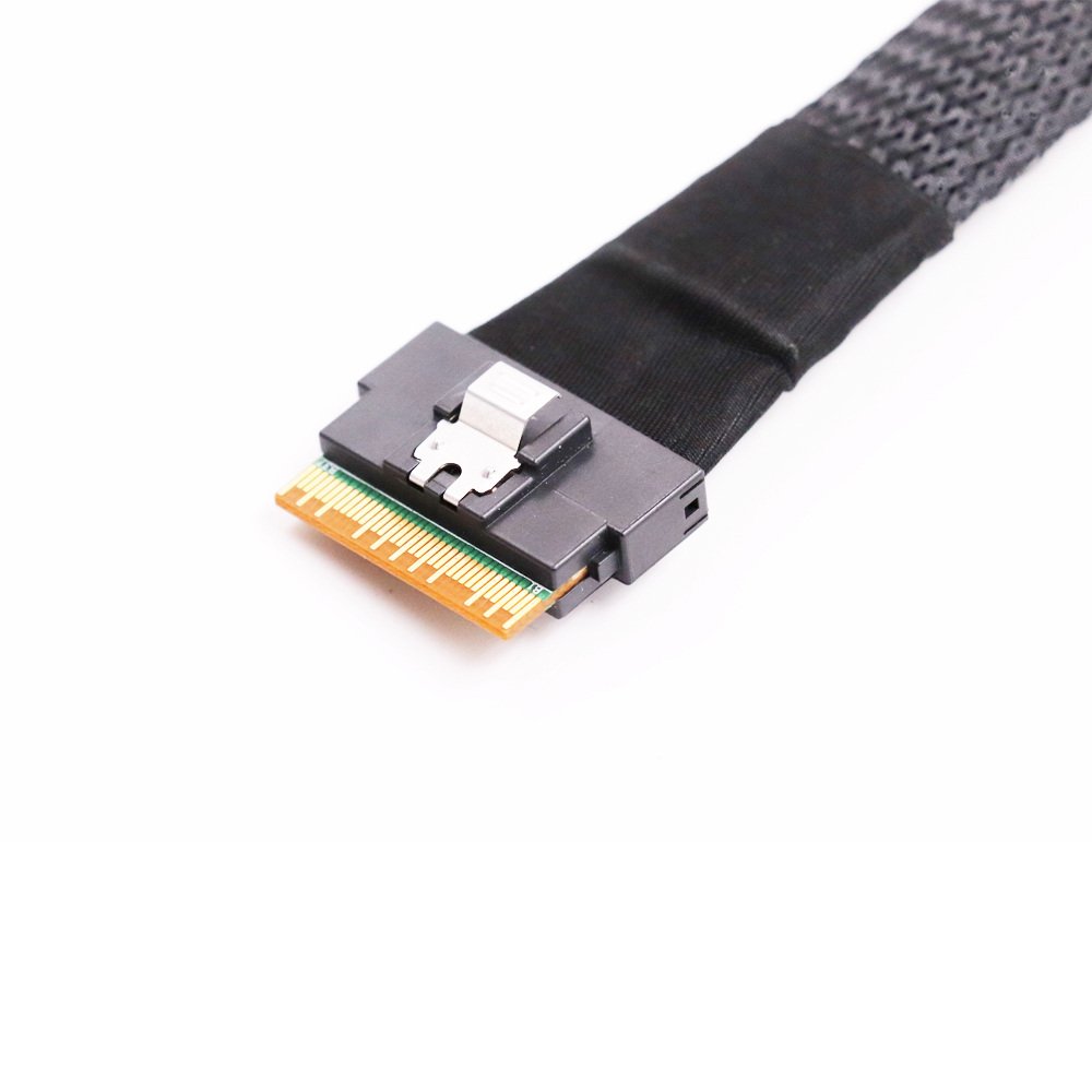 SlimSAS SFF-8654 8i to Slim SAS SFF-8654 8i Cable (STR, R/A, LSE, RSE) — product view 2