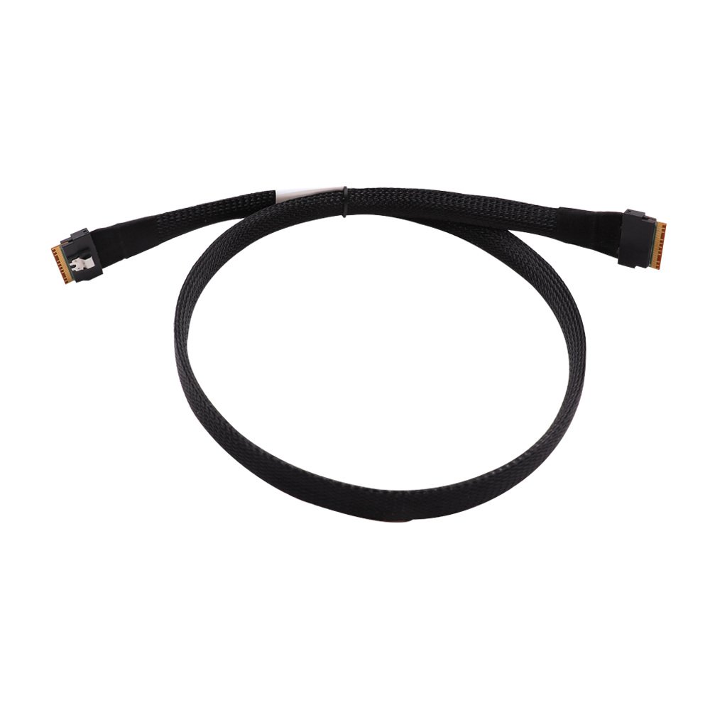 SlimSAS SFF-8654 8i to Slim SAS SFF-8654 8i Cable (STR, R/A, LSE, RSE) — product view 4