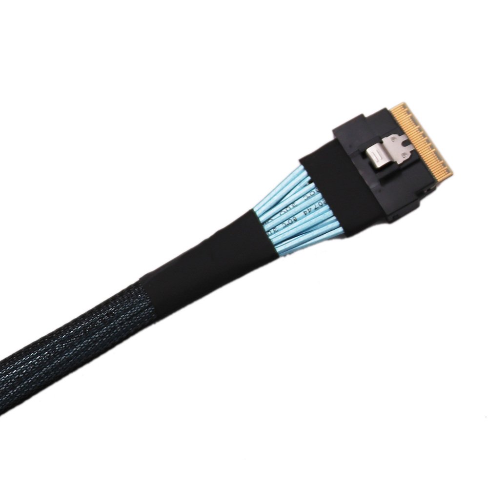MCIO 8X Straight SFF-TA1016 to Slim SAS 8i SFF-8654 Cable — product view 2