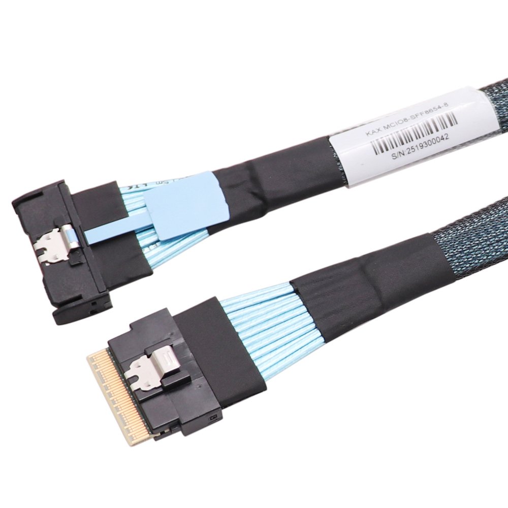 MCIO 8X Straight SFF-TA1016 to Slim SAS 8i SFF-8654 Cable — product view 4
